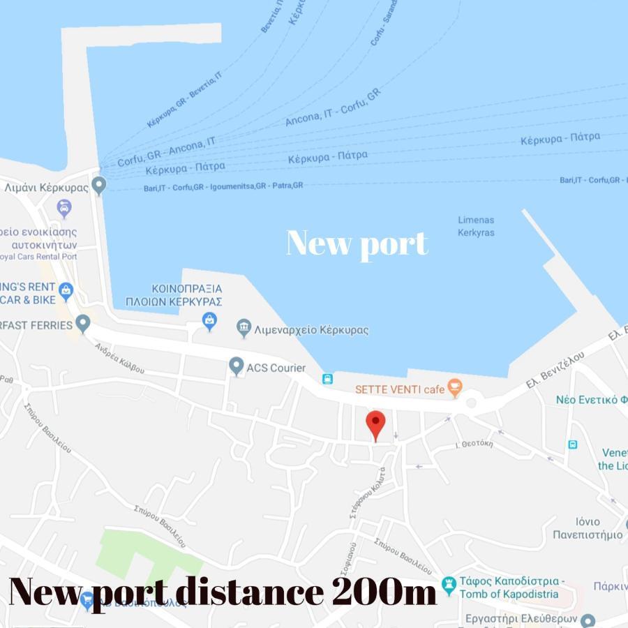Joy New Port Studio Corfu Town Екстериор снимка